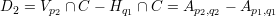 D   = V  ∩ C - H   ∩ C = A     - A
  2    p2        q1        p2,q2    p1,q1
