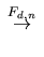 $\displaystyle \;\stackrel{F_{d,n}}{\rightarrow}\;$