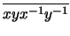 $ \overline{xyx^{-1}y^{-1}}$