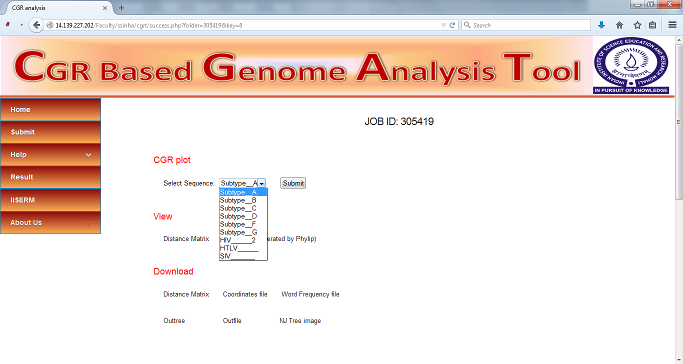 sequence input