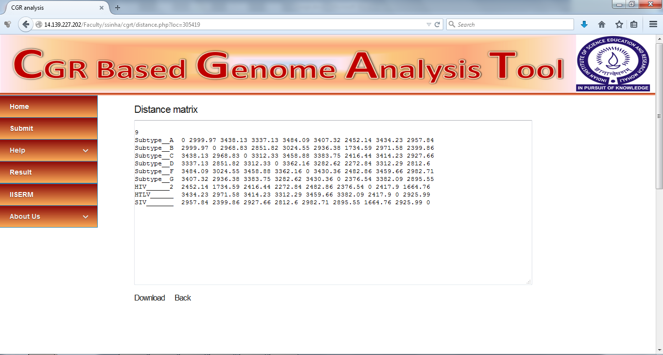 sequence input